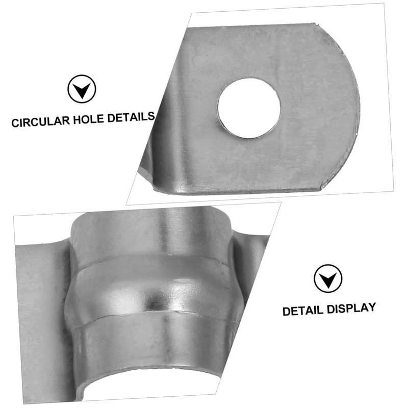 Operitacx 40Pcs U Shaped Stainless Steel Hose Clamps Durable Plumbing