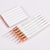 Yasterd 6pcs Striper Brush Set -Long Lines, Thin Details, Elongated