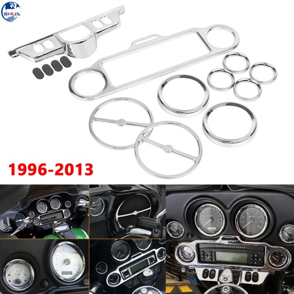 Unbranded Speaker Gauge Inner Fairing Trim Ring Kit For Harley