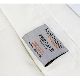 Royal Tradition Cool and Crisp Percale Cotton 4pc Sheet Set (King Size, Grey) Made in USA Breathable Classic Bed Sheets