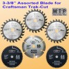 MTP 6x 3-3/8-inch 10mm Arbor Carbide Tip/HSS/ Diamond Circular Saw