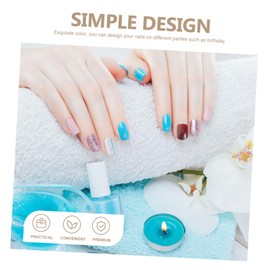 OHPHCALL 12 Sets Short Square Press on Nails for Women Easy DIY Manicure Art Nails Supplies False Nail Tips Full Coverage Unique Nail Accessories