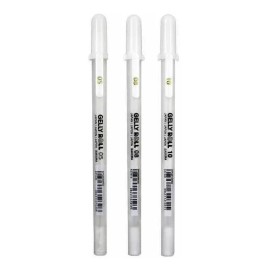 Sakura Gelly Roll Color Blanco Paquete Con Tres Originales.