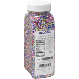 DecoPac Unicorn Fusion Mix Sprinkles, 27oz, Magical Candy Sprinkles in Handheld Container, Edible Decorations For Celebration Cakes, Cupcakes, Cookies and Donuts