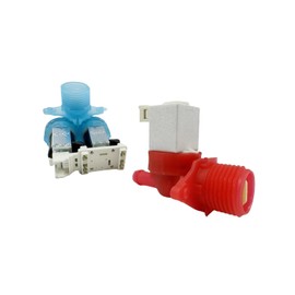 eosorssa 1/2 in NPT Threaded Cold & Hot Water Inlet Valve Set Fit for Whirlpool Washing Machine, Replaces W11486360, W11486361, W11688994, W11688995