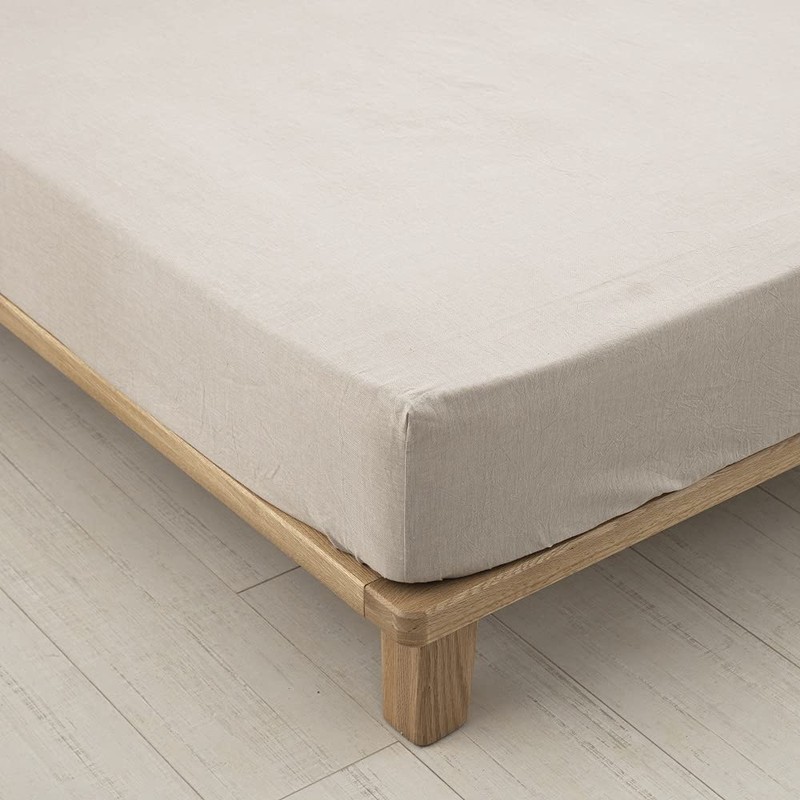 Fitted Sheet Queen Organic Cotton 11.8 inches (30 cm) Deep