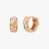 Gold&Deer 14K Goldfield Bold Wave Cubic One-Touch Earrings White Gold