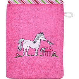 Wörner wash mitt Terry Pink Size 15x20 cm