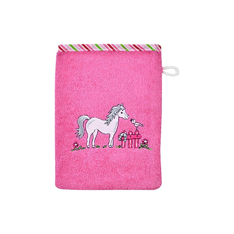 Wörner wash mitt Terry Pink Size 15x20 cm