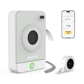 Joysea Bluetooth Label Maker, Thermal Mini Label Machine with Multiple Templates for Home, Office Organization,Gray