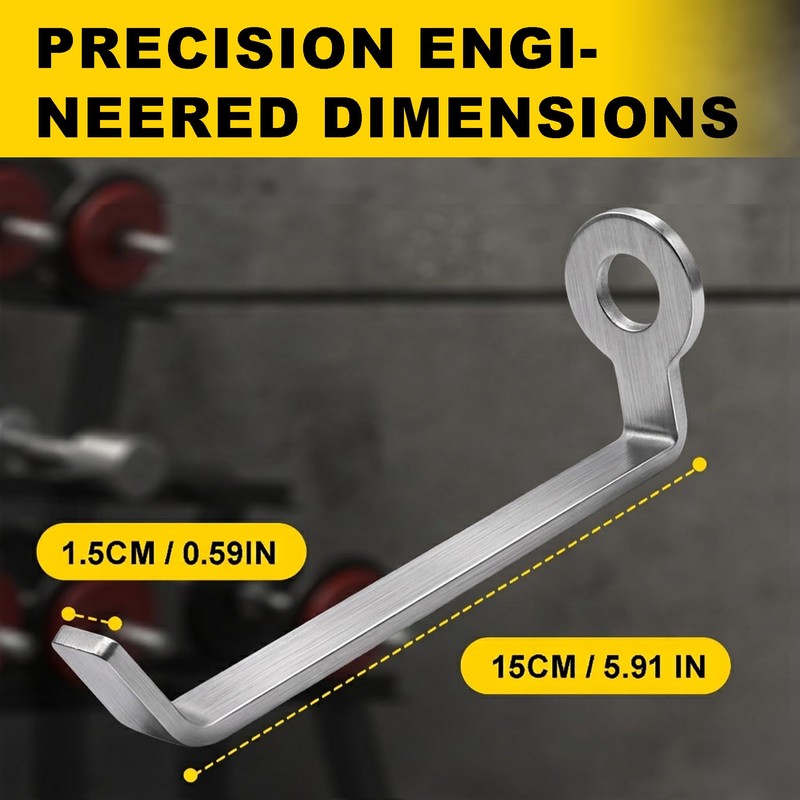 Lights Mountain Squat Rack Hooks for 5/8" & 1" Holes,