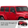 Voron Glass in-Channel Extra Durable Rain Guards for Jeep Wrangler