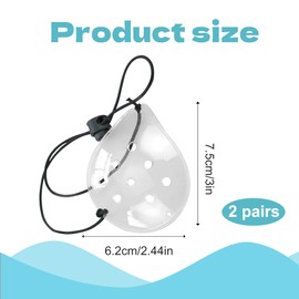 2PCS Eye Shield After Cataract Surgery Optimal Ventilation Cataract Eye Shield Adjustable Lightweight and Comfortable Eye Shield for Post Surgery Recovery Effectively Protect The Eyes