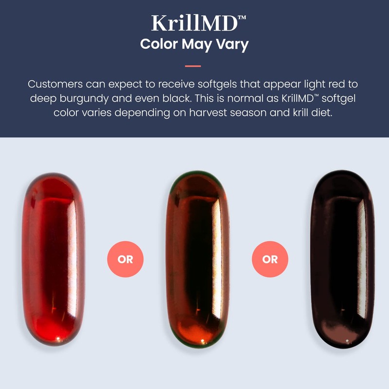 1MD Nutrition KrillMD - Antarctic Krill Oil Omega 3 Supplement