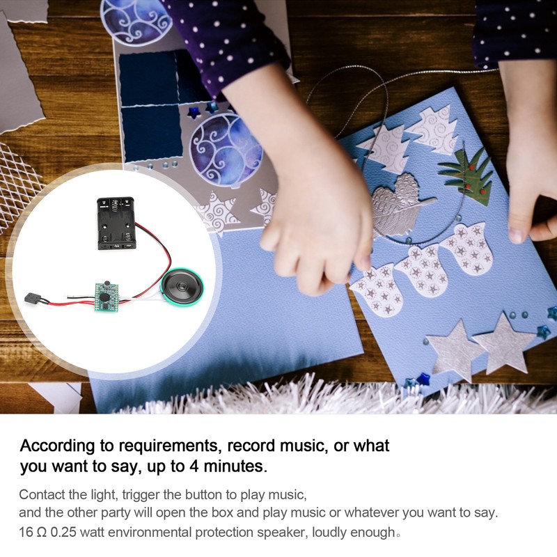 4‑minute Recording Play DIY Audio Voice Light Sensor Module Play