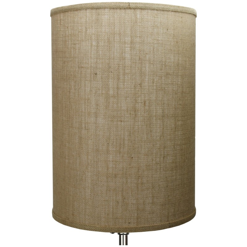 FenchelShades.com 12" Diameter x 17" Height Drum Lampshade Retro Rustic