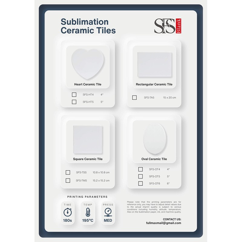 Sublimation Blank White Mini Small Tile Square Ceramic Dye Heat