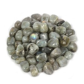 Justinstones 100 Grams Small Labradorite Tumbled Stone Specimen Collection Pocket Worry Healing Crystal Home Decorations