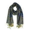 PASKMLNA Chal reversible de cachemira, colores elegantes, #14light Navy, L