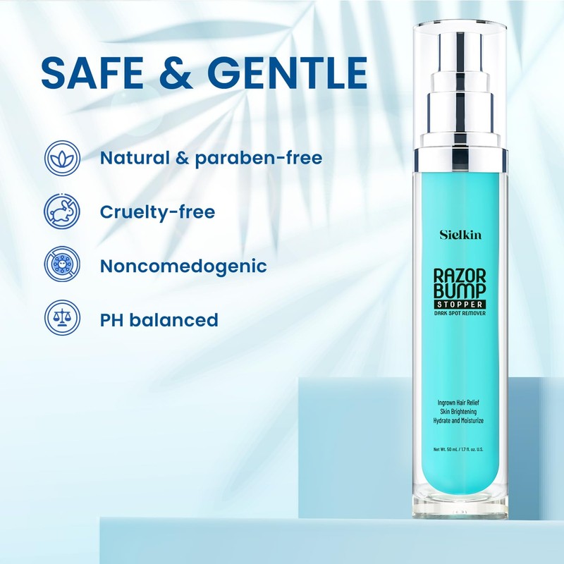 Sielkin Shave Razor Bump Ingrown Hair Aftershave: Treatment Lotion for
