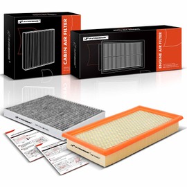 A-Premium - Filtro de aire para motor y cabina de 2 piezas con carbón activado compatible con Ford Explorer 2011-2019, Tauro, Flex, Police Interceptor Sedan, Servicio Especial Police Sedan & Lincoln