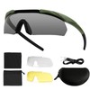 Feyachi Shooting Glasses with 3 Interchangeable Lenses, Safety Goggles Impact-Resistant