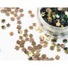 Nail Art Autumn Maple Leaf 4mm (Holo Green/Brown)