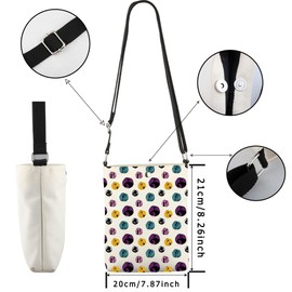 Horror Cartoon Inspired Crossbody Bag Jack and Sally Gift Oogie Fans Gift (Jack&Sally CB EU)