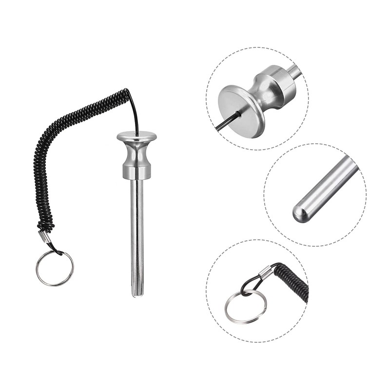 uxcell 10 x 105mm Weight Stack Pin with Pull Rope
