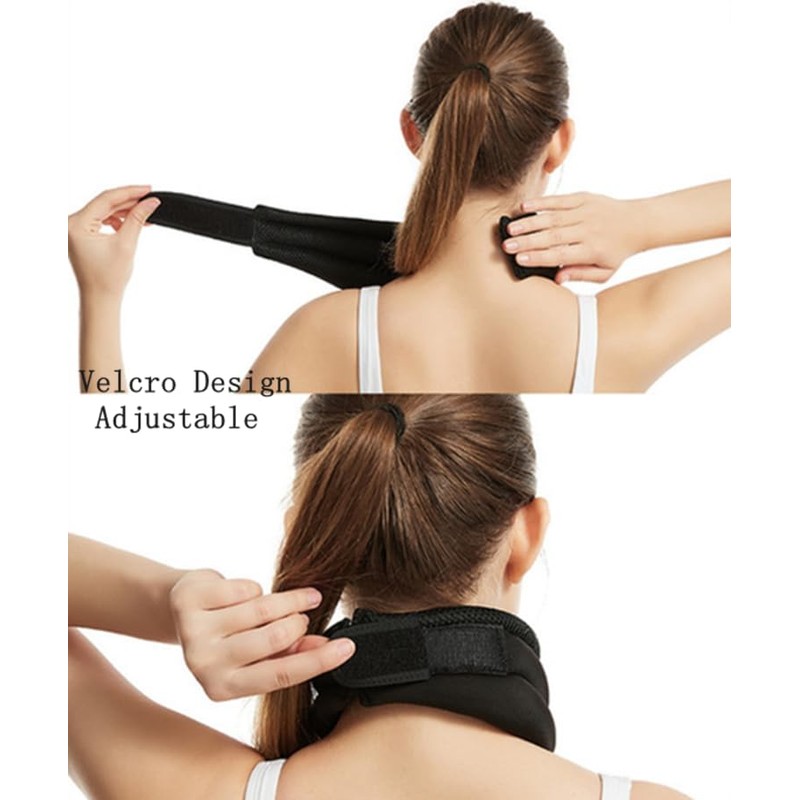 SIQITECHUK Neck Support Brace Adjustable Cervical Collar Soft Neck Support