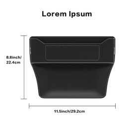 Edotim Car Seat Gap Filler, Seat Gap Organizer with Storage, Car Seat Accessories, Universal Car Organizer for Sedan SUV Truck-2PCS Black