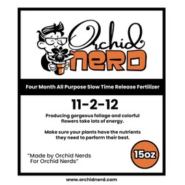 Orchid Nerd Orchid Food, 15-Ounce (Orchid Ferlizer) 11-2-12 Slow Time Release