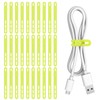 Donruby 30Pcs Silicone Cable Ties - Reusable & Washable with