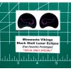 Minnesota Vikings Lunar Eclipse Football Gumball Helmets *DIECUT DECALS ONLY*