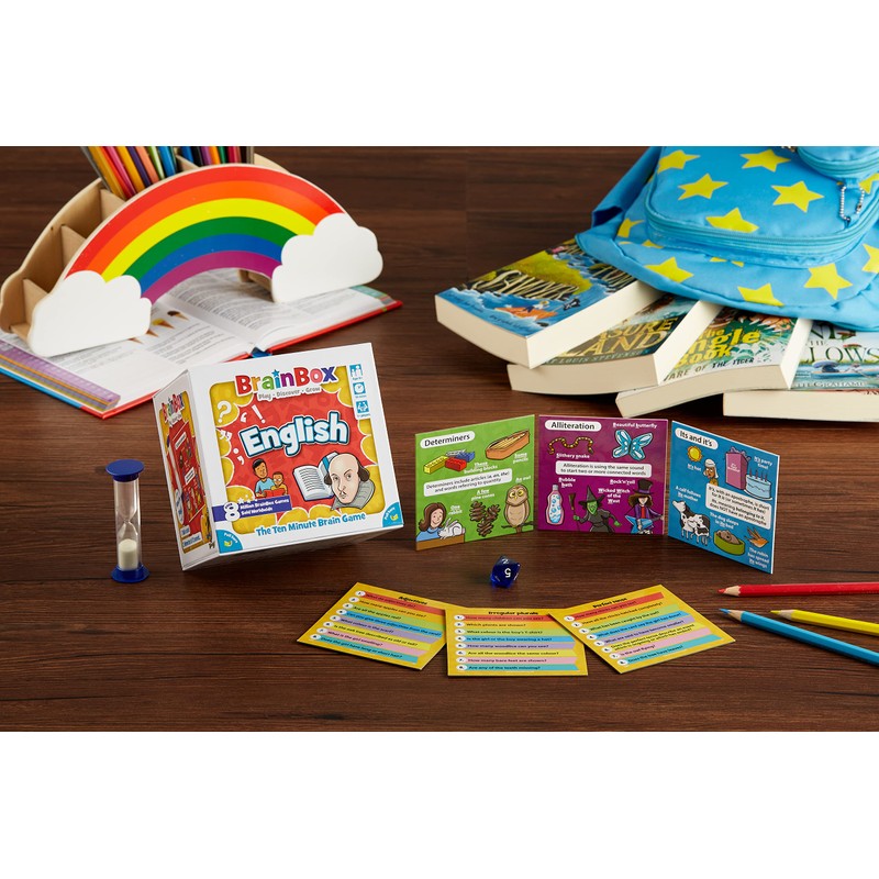 Brainbox English (Refresh 2022) Card Game Ages 8+ 1+ Players