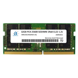 Adamanta 32GB (1x32GB) Compatible for ASUS ROG Zephyrus M15 GU502, GU502LU, GU502LV, GU502LW, GU502LWS Gaming Laptop DDR4 3200MHz PC4-25600 SODIMM 2Rx8 CL22 1.2v Notebook Memory RAM Upgrade