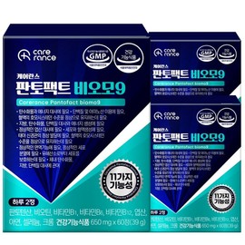 Carelance Pantopact Biomo 9 Nutrient 39g, 3 units, 60 tablets / 케어란스 판토팩트 비오모 9 영양제 39g, 3개, 60정