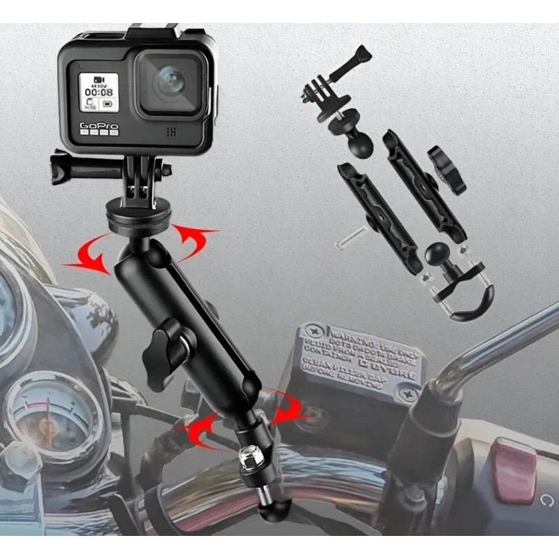Soporte Cámara Motocicleta 360 Gopro Bike Hol Rdffcoo