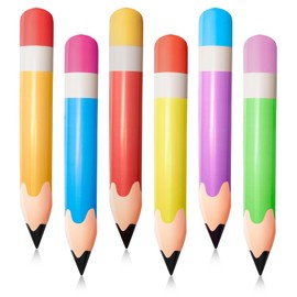 6 Pcs 27.6 Inch Pencil Balloons Multicolor Combination Back to School Party Decoration for Classroom Playground Indoor Outdoor Birthday Party School Theme Party Decoration