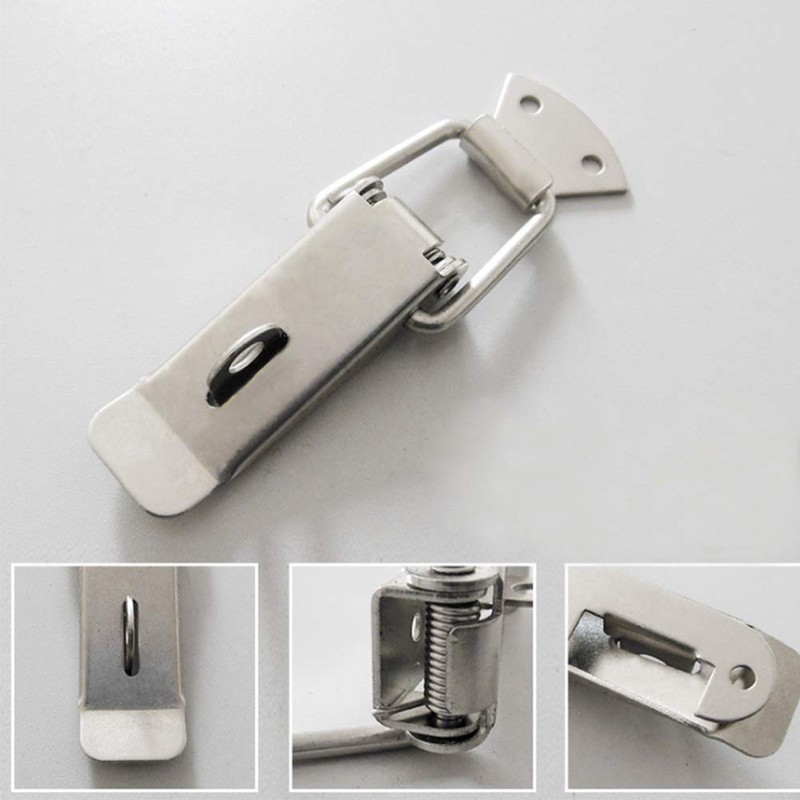 Snap Lock Spring Clasp, Folding Clasp, Pack of 12 Hasp