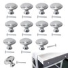 Bansusu 12Set Silver Drawer Knobs Quick Installation Excellent Material Silver