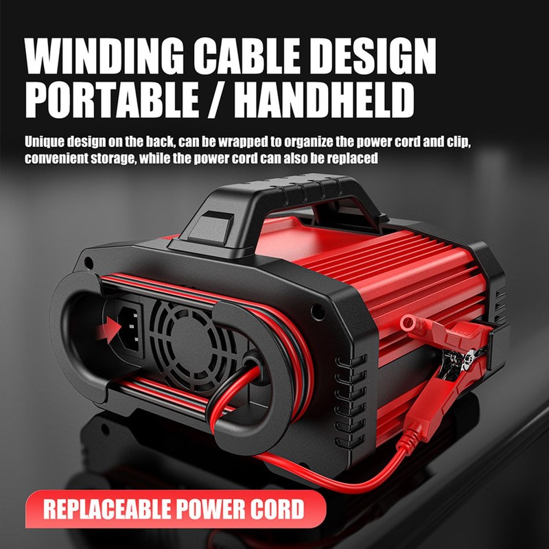 25A Battery Charger, 2/8/20/25 Amp 12V/24V LiFePO4 Lead Acid Fully