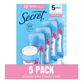 Antitranspirante stick Secret PH Balanced neutra 368 g pack de 5 u