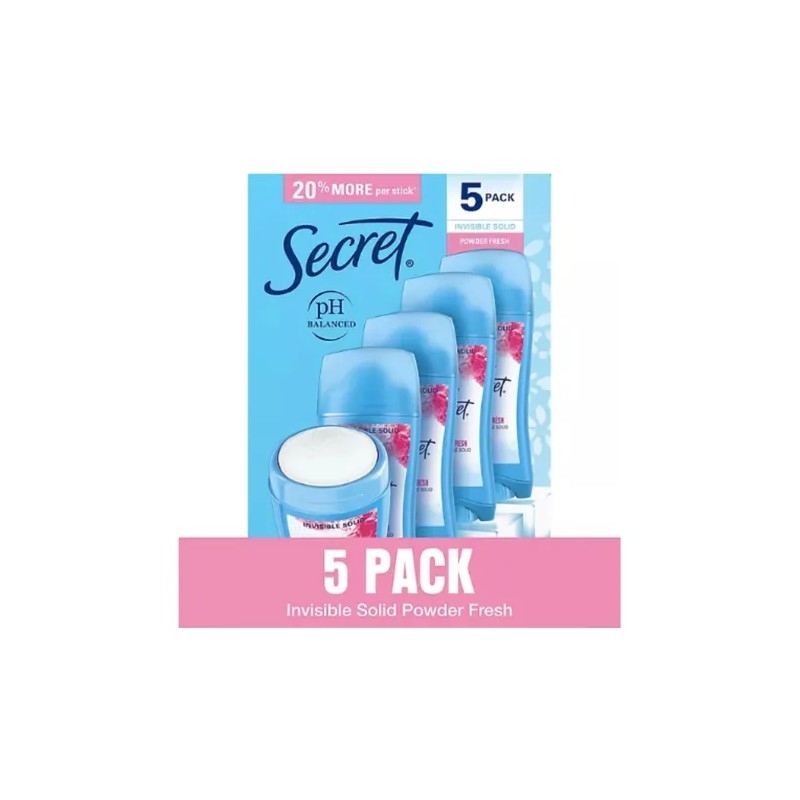 Antitranspirante stick Secret PH Balanced neutra 368 g pack de 5 u