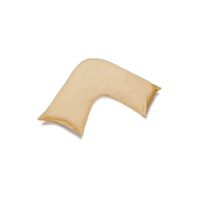 Easy Care V Shaped Pillowcase Plain Dyed Polycotton Machine Washable