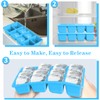 Big Ice Cube Molds with Lid and Storage Box, JRISBO