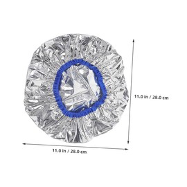 Healeved Aluminum Hair Dyeing Cap 2pcs Reusable Conditioning Shower Cap Thermal Treatment Hat for Home Salon Hair Care