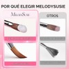 MelodySusie Juego de 3 Pinceles para Uñas Acrílicas (Tallas 8,