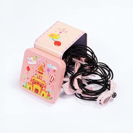 Hair Ties Set Knotted Bow Scrunchie Rubber Bands Cute Fashionable Elastic Pink 10P TPAF63353