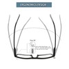 Kerecsen 6-Pack Reading Glasses Blue Light Blocking,Spring Hinge Readers for